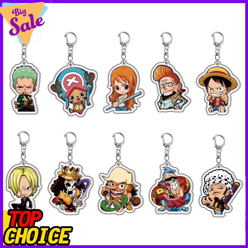 Luffy Anime Merchandise - Tek Parça Luffy Roronoa Zoro Anahtarlık