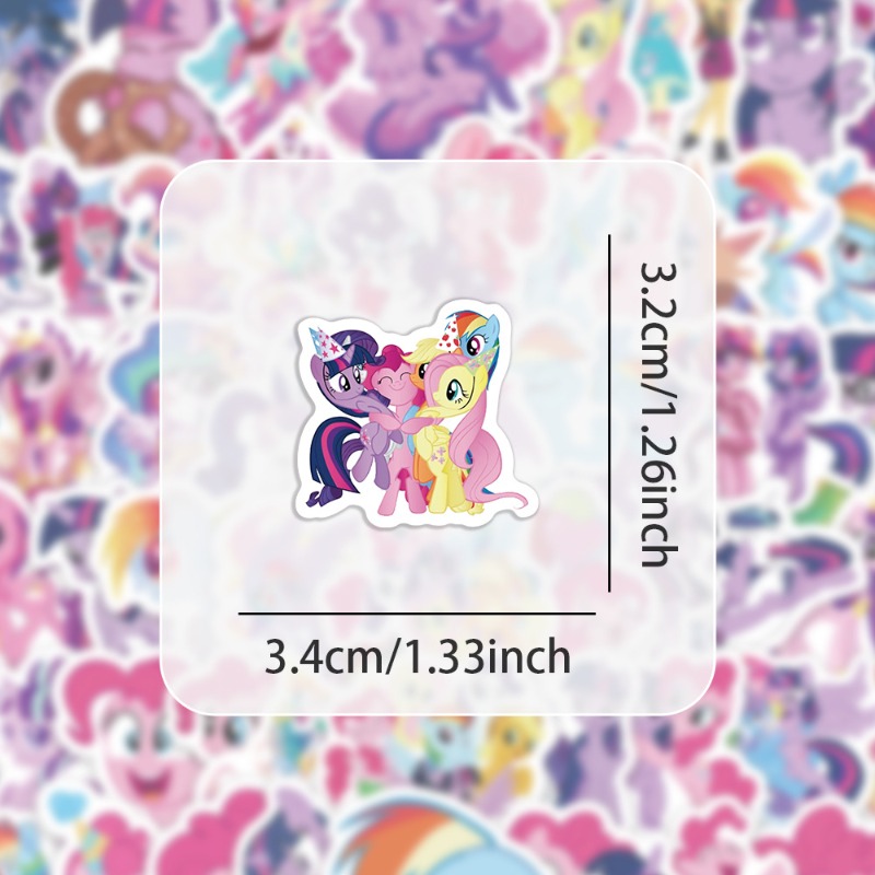 100 adet Karikatür My Little P - Anime Merchandise Gift incelemesi ve fiyatı