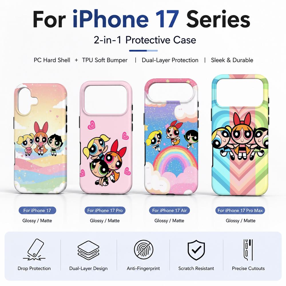 Anime P-Powerpuff Girls Telefo - Phone Case Anime incelemesi ve fiyatı